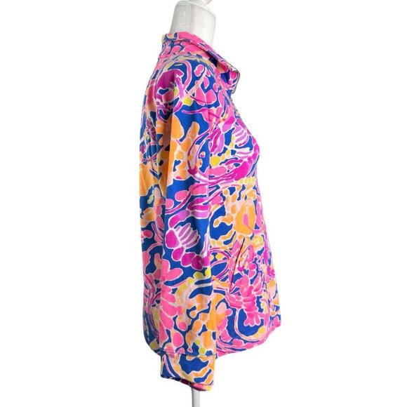Lilly Pulitzer Upf 50+ Skipper Printed Popover with POCKETS 1/2 Zip Women's S - Picture 7 of 10